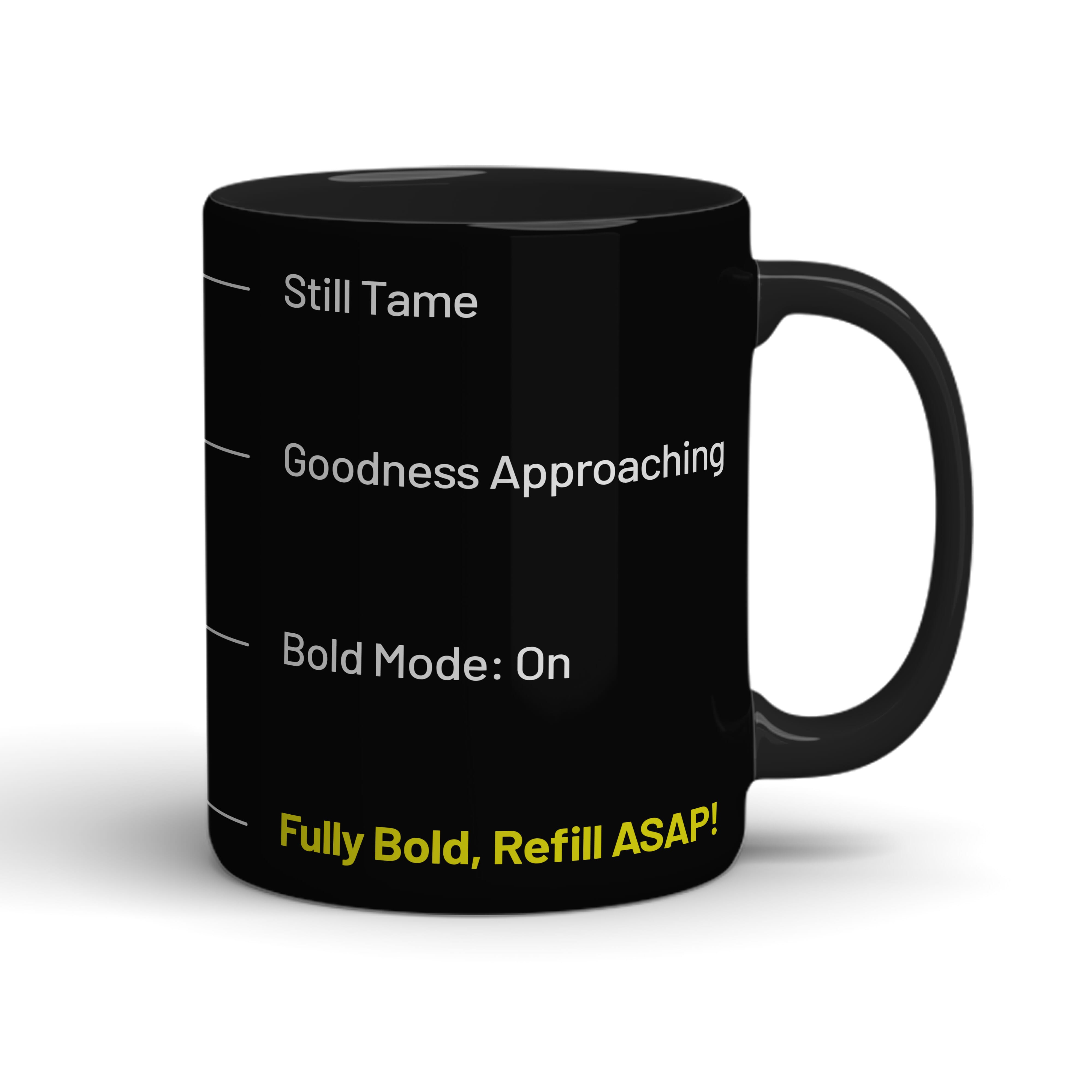 Fully Bold  Sublimation Mug - Black
